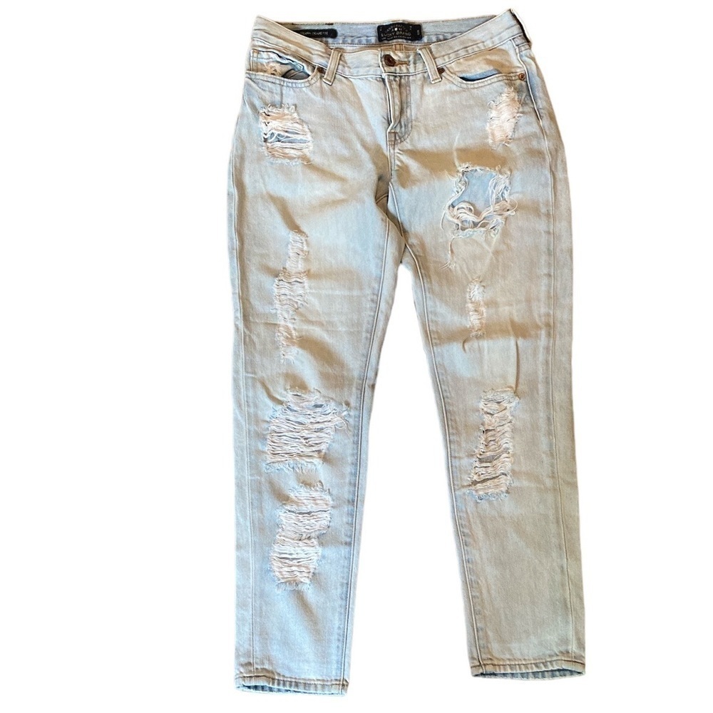 Lucky‎ brand jeans Sienna Cigarette size 26 distressed 100% cotton